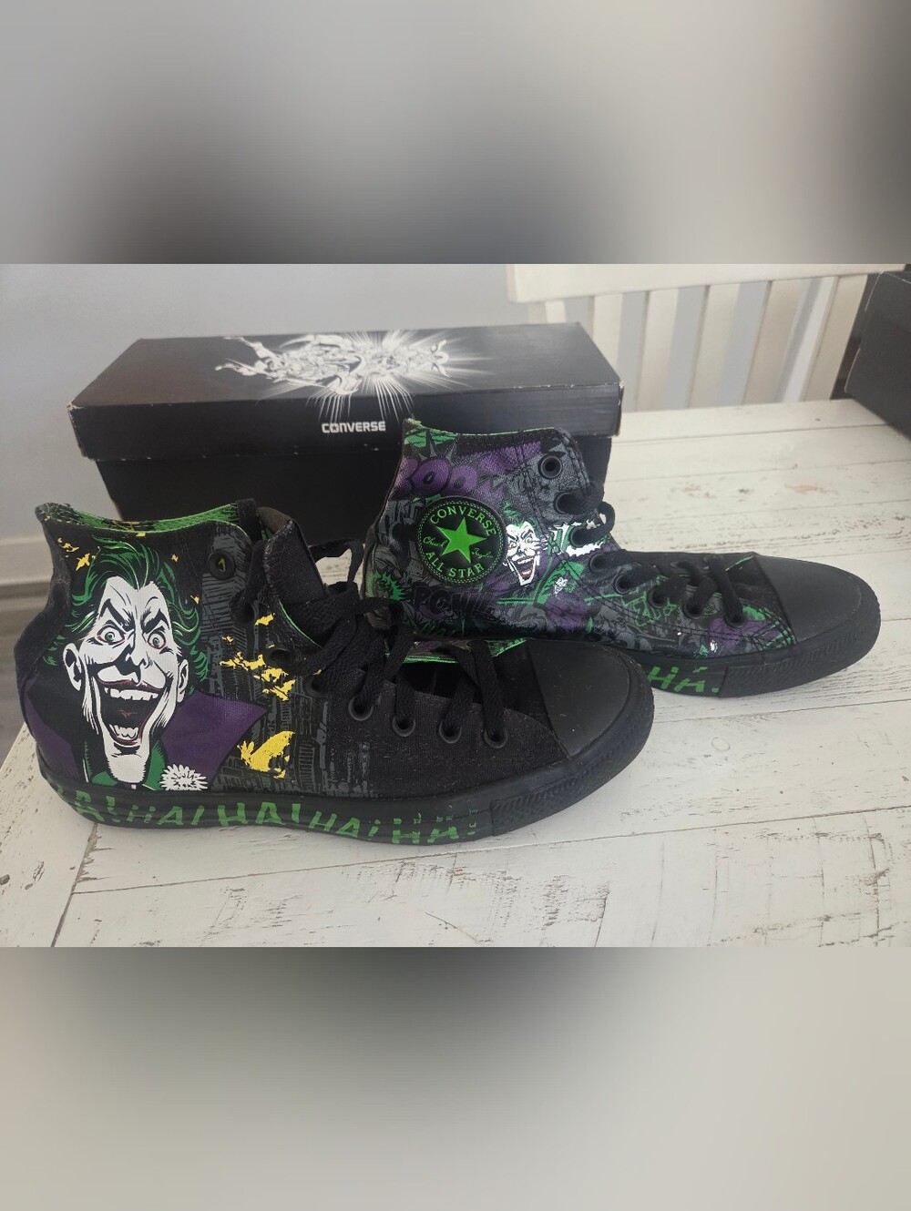 Converse Chuck Taylor All Star Joker HA-HA High-Top Sneakers VINTAGE